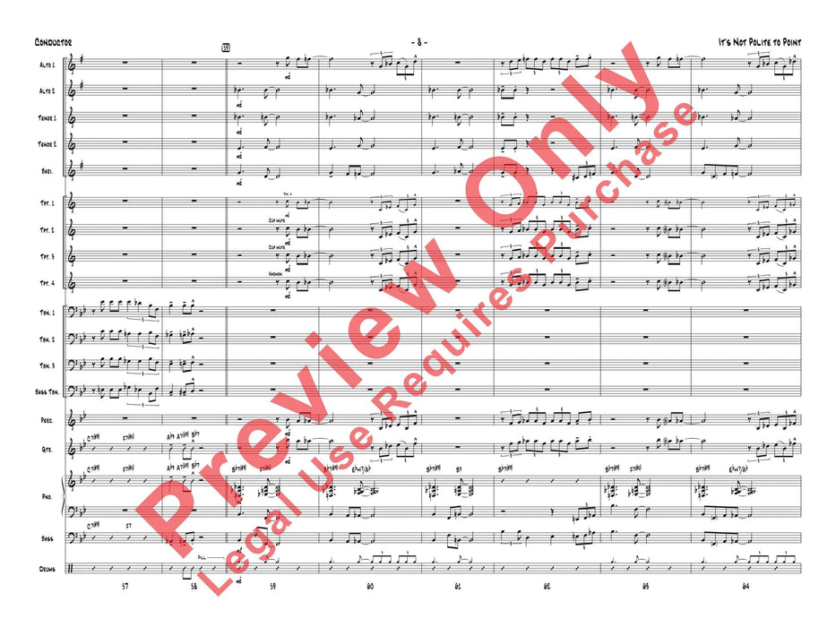 It's Not Polite to Point As Recorded by Gordon Goodwin's Big Phat Band (Trombone Section Feature) 長號樂節 | 小雅音樂 Hsiaoya Music