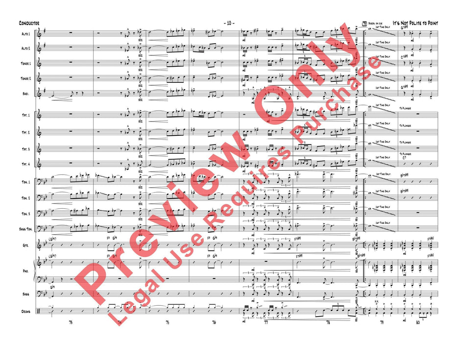 It's Not Polite to Point As Recorded by Gordon Goodwin's Big Phat Band (Trombone Section Feature) 長號樂節 | 小雅音樂 Hsiaoya Music