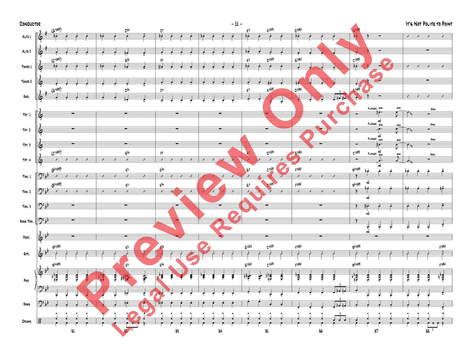 It's Not Polite to Point As Recorded by Gordon Goodwin's Big Phat Band (Trombone Section Feature) 長號樂節 | 小雅音樂 Hsiaoya Music