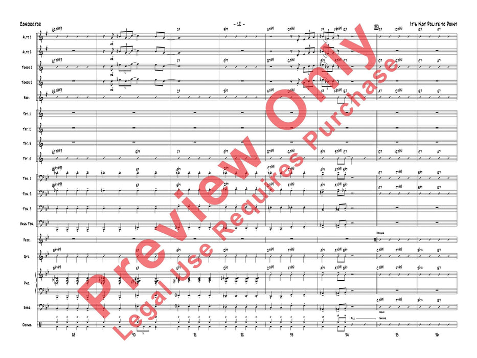 It's Not Polite to Point As Recorded by Gordon Goodwin's Big Phat Band (Trombone Section Feature) 長號樂節 | 小雅音樂 Hsiaoya Music