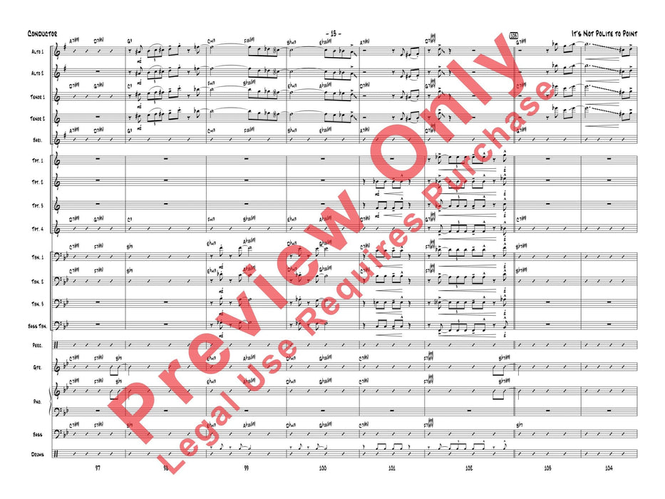 It's Not Polite to Point As Recorded by Gordon Goodwin's Big Phat Band (Trombone Section Feature) 長號樂節 | 小雅音樂 Hsiaoya Music