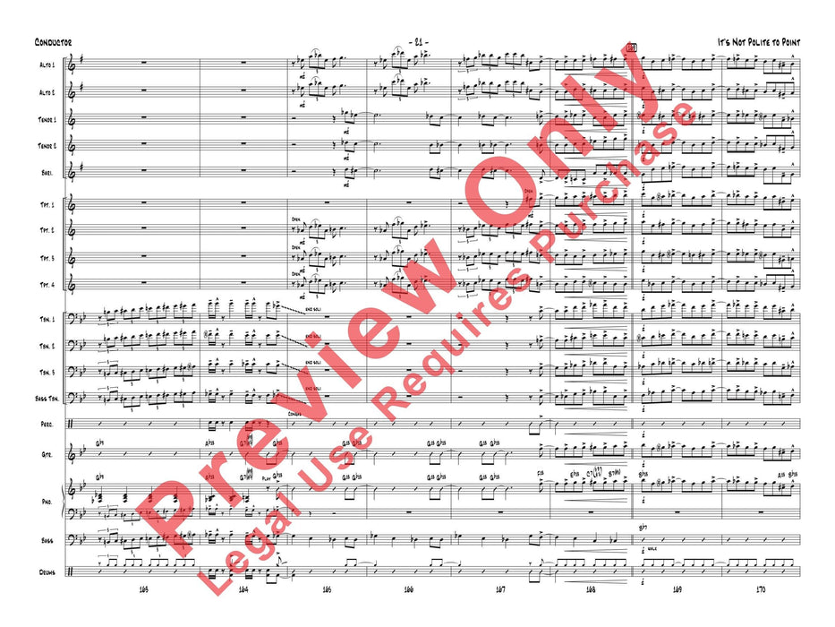 It's Not Polite to Point As Recorded by Gordon Goodwin's Big Phat Band (Trombone Section Feature) 長號樂節 | 小雅音樂 Hsiaoya Music