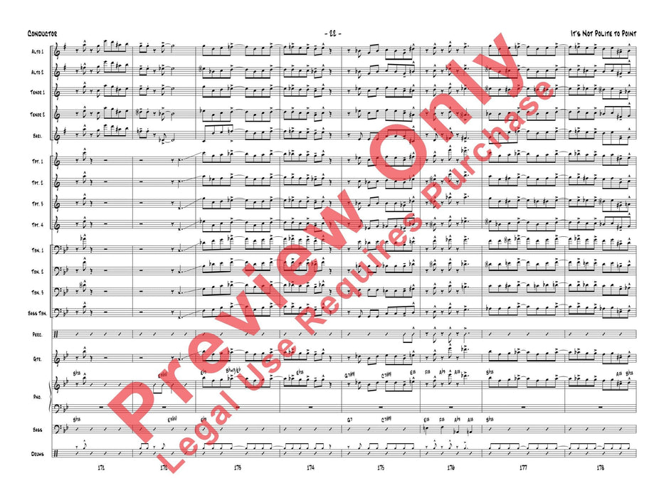 It's Not Polite to Point As Recorded by Gordon Goodwin's Big Phat Band (Trombone Section Feature) 長號樂節 | 小雅音樂 Hsiaoya Music