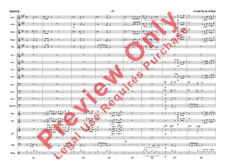 It's Not Polite to Point As Recorded by Gordon Goodwin's Big Phat Band (Trombone Section Feature) 長號樂節 | 小雅音樂 Hsiaoya Music