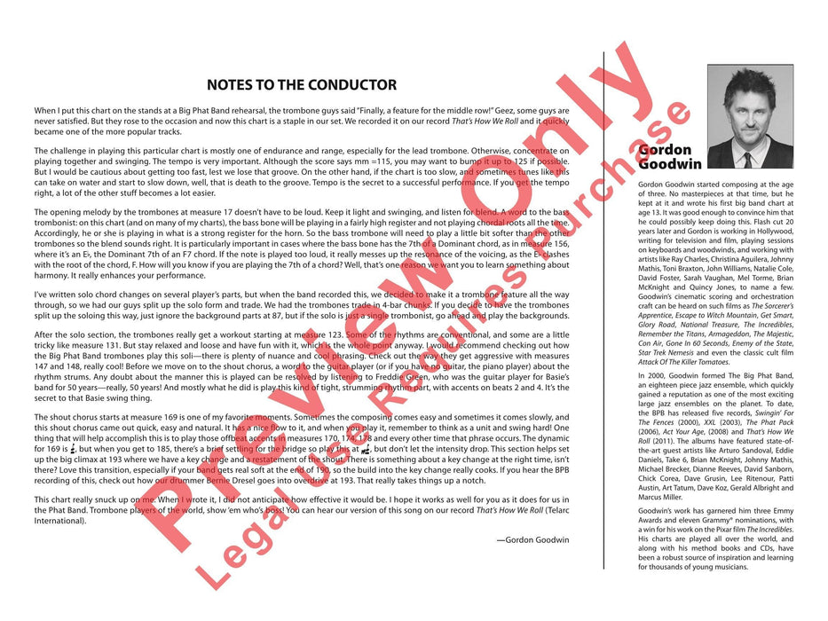 It's Not Polite to Point As Recorded by Gordon Goodwin's Big Phat Band (Trombone Section Feature) 長號樂節 | 小雅音樂 Hsiaoya Music