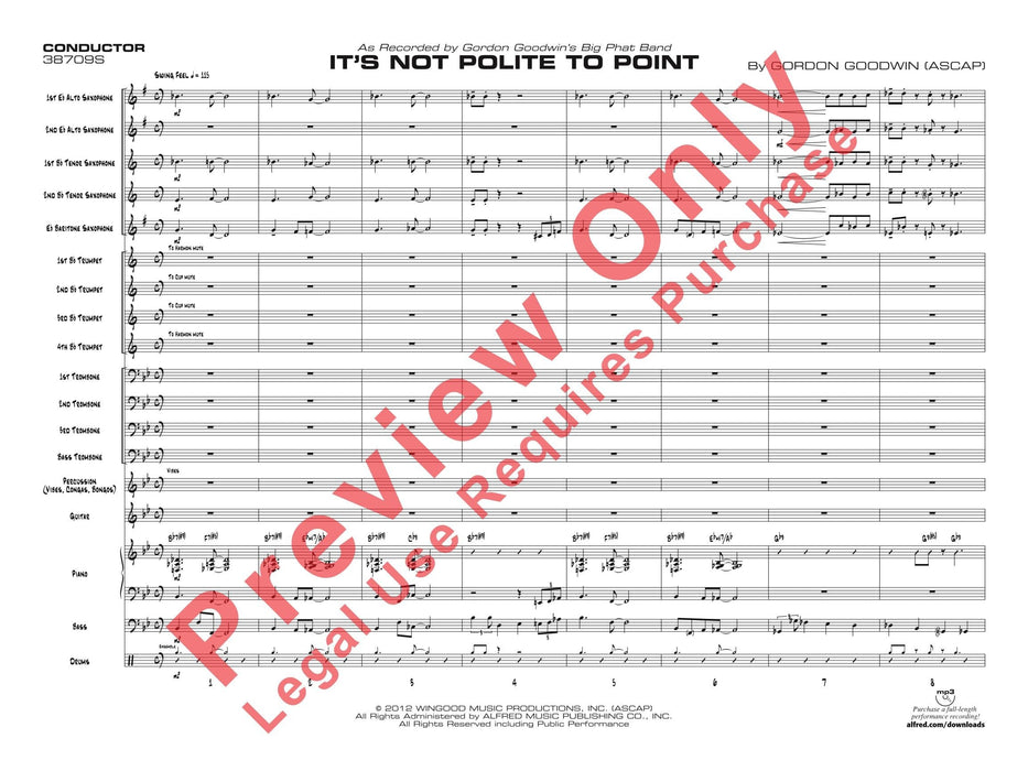 It's Not Polite to Point As Recorded by Gordon Goodwin's Big Phat Band (Trombone Section Feature) 長號樂節 | 小雅音樂 Hsiaoya Music