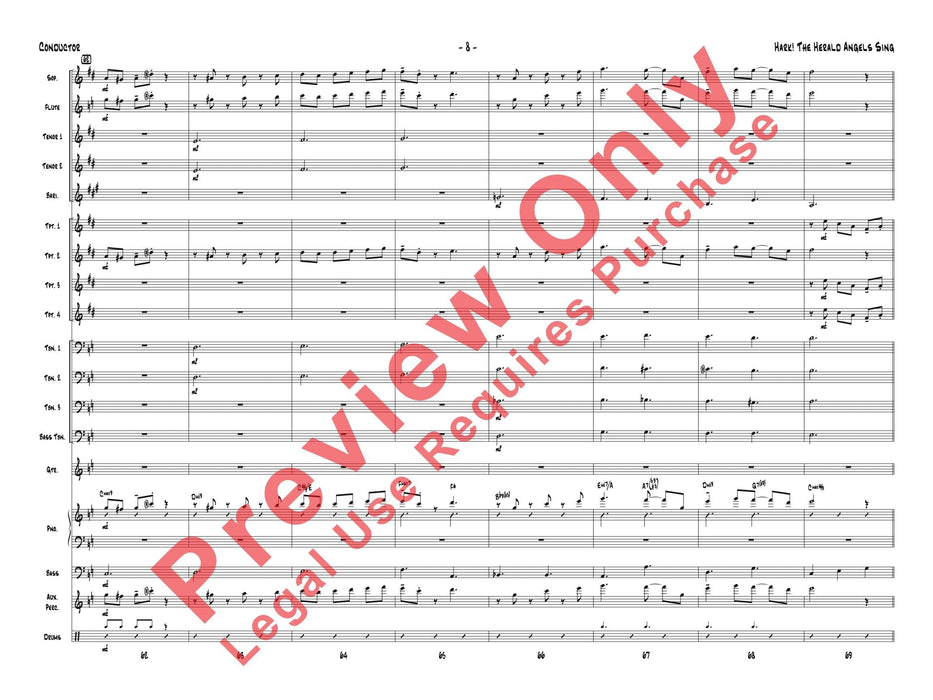 Hark! The Herald Angels Sing As Performed by Gordon Goodwin's Big Phat Band 總譜 | 小雅音樂 Hsiaoya Music