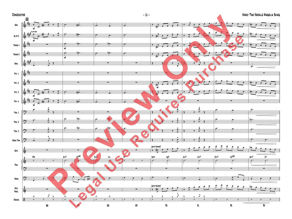 Hark! The Herald Angels Sing As Performed by Gordon Goodwin's Big Phat Band 總譜 | 小雅音樂 Hsiaoya Music