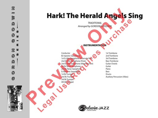 Hark! The Herald Angels Sing As Performed by Gordon Goodwin's Big Phat Band 總譜 | 小雅音樂 Hsiaoya Music