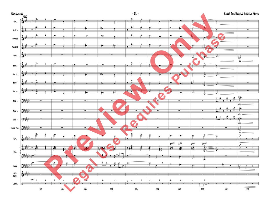 Hark! The Herald Angels Sing As Performed by Gordon Goodwin's Big Phat Band 總譜 | 小雅音樂 Hsiaoya Music