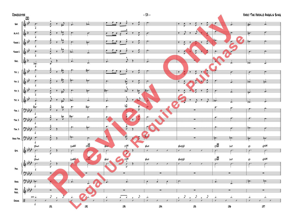 Hark! The Herald Angels Sing As Performed by Gordon Goodwin's Big Phat Band 總譜 | 小雅音樂 Hsiaoya Music