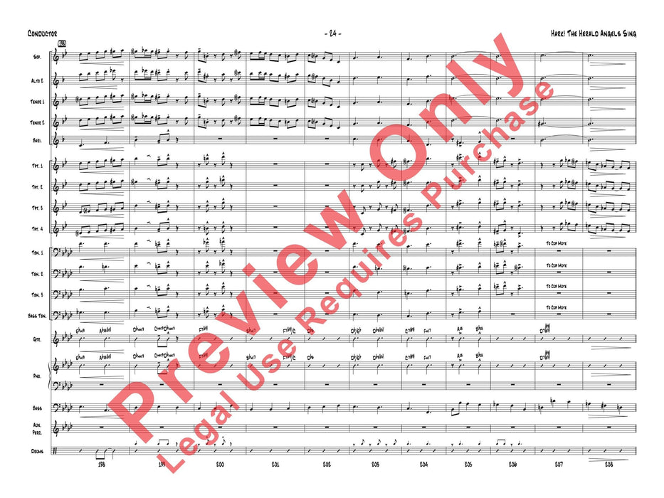 Hark! The Herald Angels Sing As Performed by Gordon Goodwin's Big Phat Band 總譜 | 小雅音樂 Hsiaoya Music