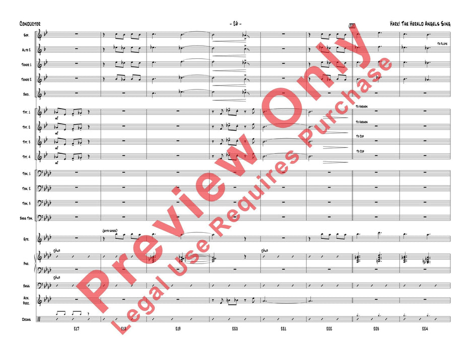 Hark! The Herald Angels Sing As Performed by Gordon Goodwin's Big Phat Band 總譜 | 小雅音樂 Hsiaoya Music