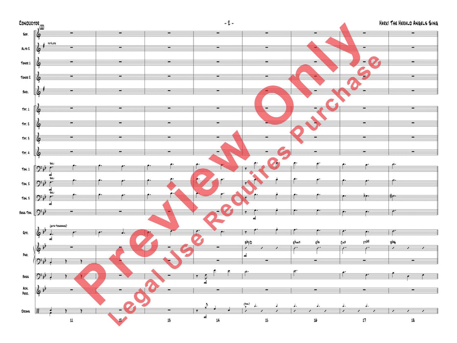 Hark! The Herald Angels Sing As Performed by Gordon Goodwin's Big Phat Band 總譜 | 小雅音樂 Hsiaoya Music