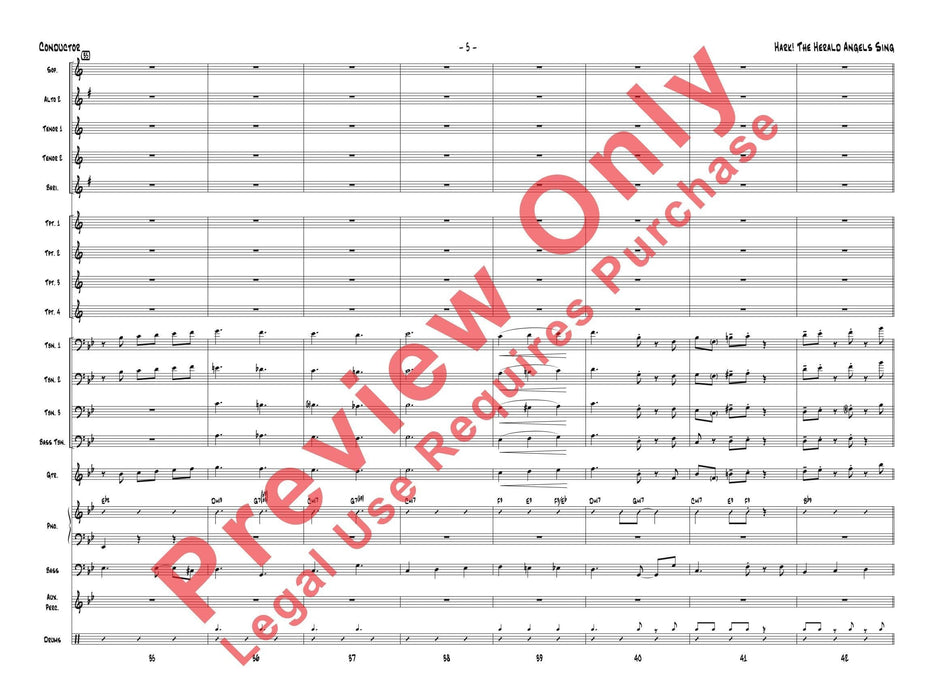 Hark! The Herald Angels Sing As Performed by Gordon Goodwin's Big Phat Band 總譜 | 小雅音樂 Hsiaoya Music