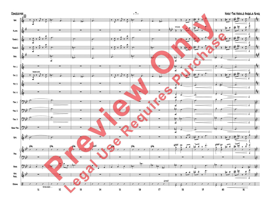 Hark! The Herald Angels Sing As Performed by Gordon Goodwin's Big Phat Band 總譜 | 小雅音樂 Hsiaoya Music