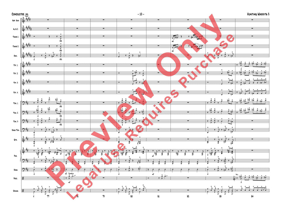 Hunting Wabbits 3 (Get Off My Lawn) As Recorded by Gordon Goodwin's Big Phat Band 總譜 | 小雅音樂 Hsiaoya Music