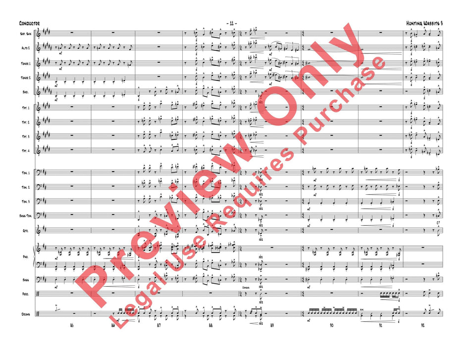 Hunting Wabbits 3 (Get Off My Lawn) As Recorded by Gordon Goodwin's Big Phat Band 總譜 | 小雅音樂 Hsiaoya Music