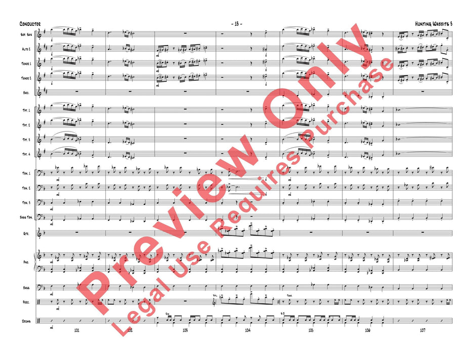 Hunting Wabbits 3 (Get Off My Lawn) As Recorded by Gordon Goodwin's Big Phat Band 總譜 | 小雅音樂 Hsiaoya Music
