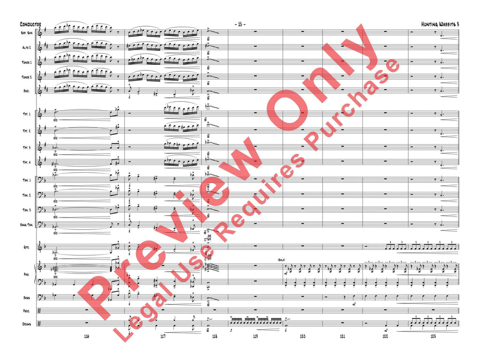 Hunting Wabbits 3 (Get Off My Lawn) As Recorded by Gordon Goodwin's Big Phat Band 總譜 | 小雅音樂 Hsiaoya Music