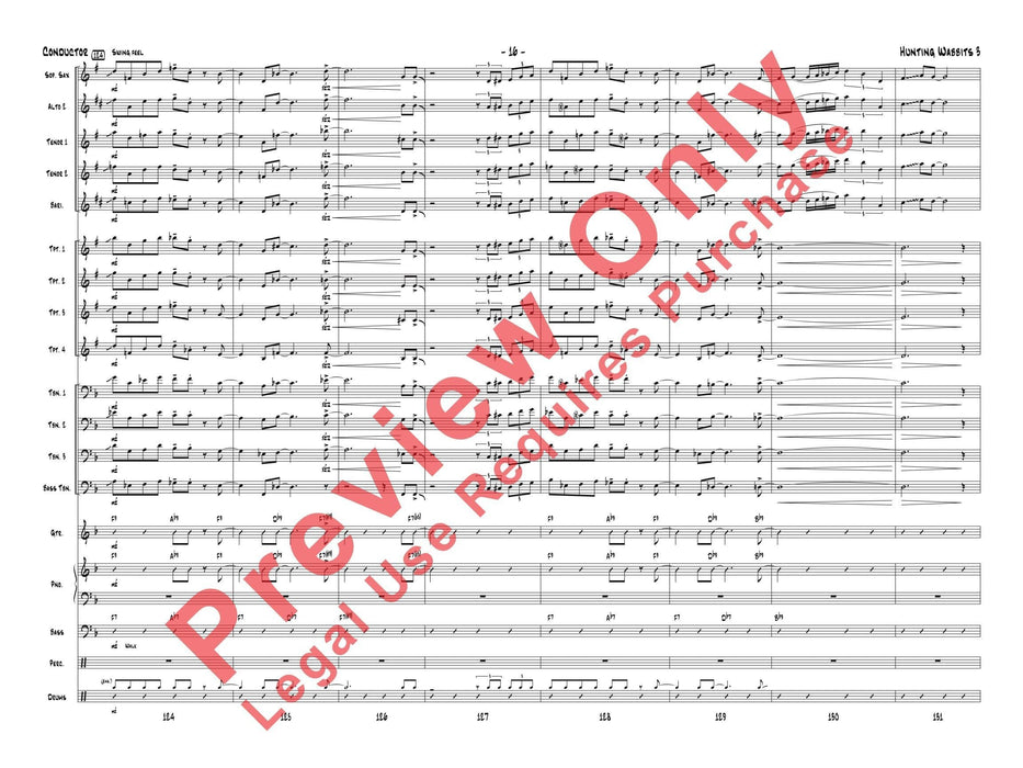 Hunting Wabbits 3 (Get Off My Lawn) As Recorded by Gordon Goodwin's Big Phat Band 總譜 | 小雅音樂 Hsiaoya Music