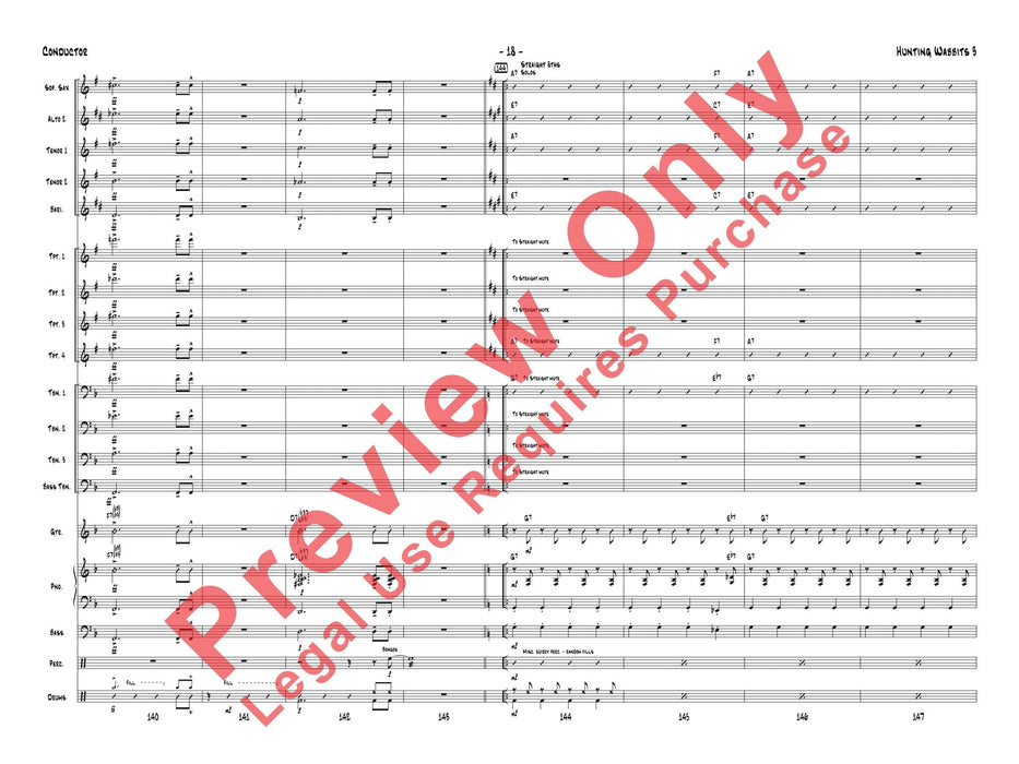 Hunting Wabbits 3 (Get Off My Lawn) As Recorded by Gordon Goodwin's Big Phat Band 總譜 | 小雅音樂 Hsiaoya Music