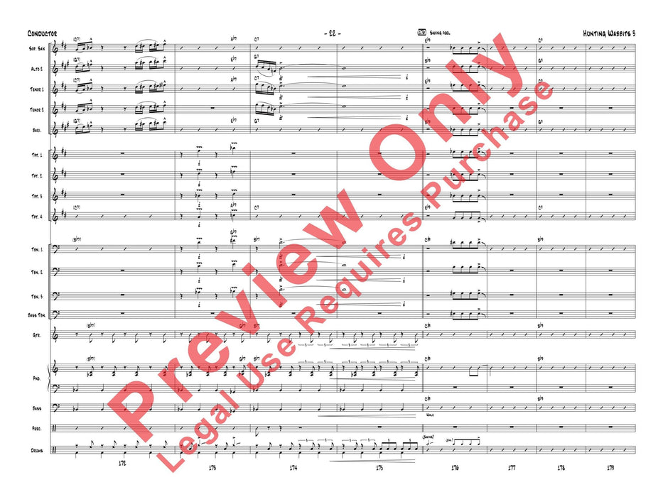 Hunting Wabbits 3 (Get Off My Lawn) As Recorded by Gordon Goodwin's Big Phat Band 總譜 | 小雅音樂 Hsiaoya Music