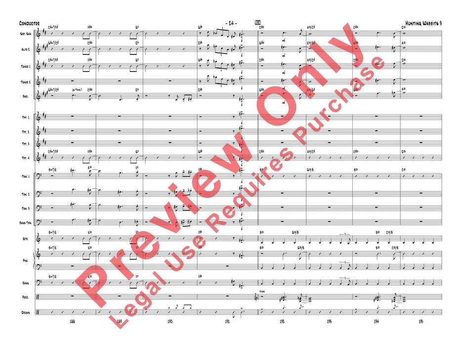 Hunting Wabbits 3 (Get Off My Lawn) As Recorded by Gordon Goodwin's Big Phat Band 總譜 | 小雅音樂 Hsiaoya Music
