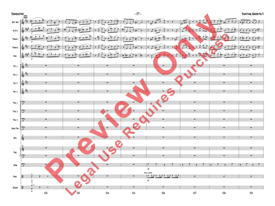 Hunting Wabbits 3 (Get Off My Lawn) As Recorded by Gordon Goodwin's Big Phat Band 總譜 | 小雅音樂 Hsiaoya Music