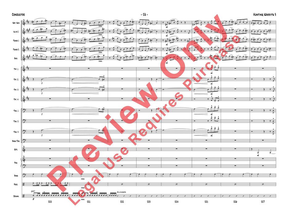 Hunting Wabbits 3 (Get Off My Lawn) As Recorded by Gordon Goodwin's Big Phat Band 總譜 | 小雅音樂 Hsiaoya Music