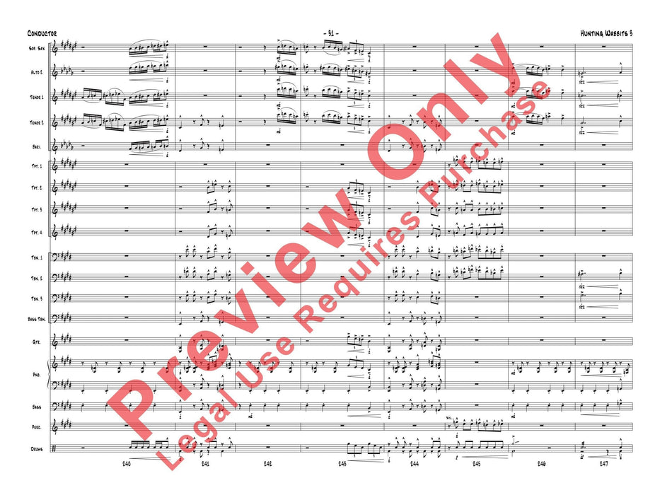 Hunting Wabbits 3 (Get Off My Lawn) As Recorded by Gordon Goodwin's Big Phat Band 總譜 | 小雅音樂 Hsiaoya Music