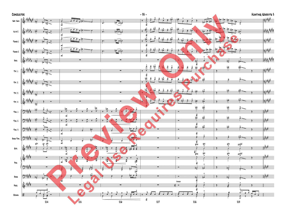 Hunting Wabbits 3 (Get Off My Lawn) As Recorded by Gordon Goodwin's Big Phat Band 總譜 | 小雅音樂 Hsiaoya Music