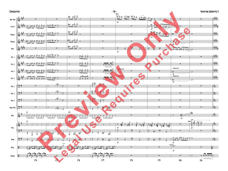 Hunting Wabbits 3 (Get Off My Lawn) As Recorded by Gordon Goodwin's Big Phat Band 總譜 | 小雅音樂 Hsiaoya Music