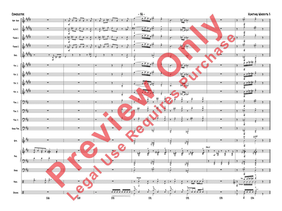 Hunting Wabbits 3 (Get Off My Lawn) As Recorded by Gordon Goodwin's Big Phat Band 總譜 | 小雅音樂 Hsiaoya Music