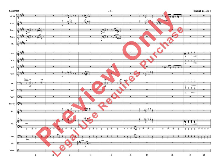 Hunting Wabbits 3 (Get Off My Lawn) As Recorded by Gordon Goodwin's Big Phat Band 總譜 | 小雅音樂 Hsiaoya Music
