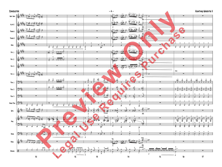Hunting Wabbits 3 (Get Off My Lawn) As Recorded by Gordon Goodwin's Big Phat Band 總譜 | 小雅音樂 Hsiaoya Music