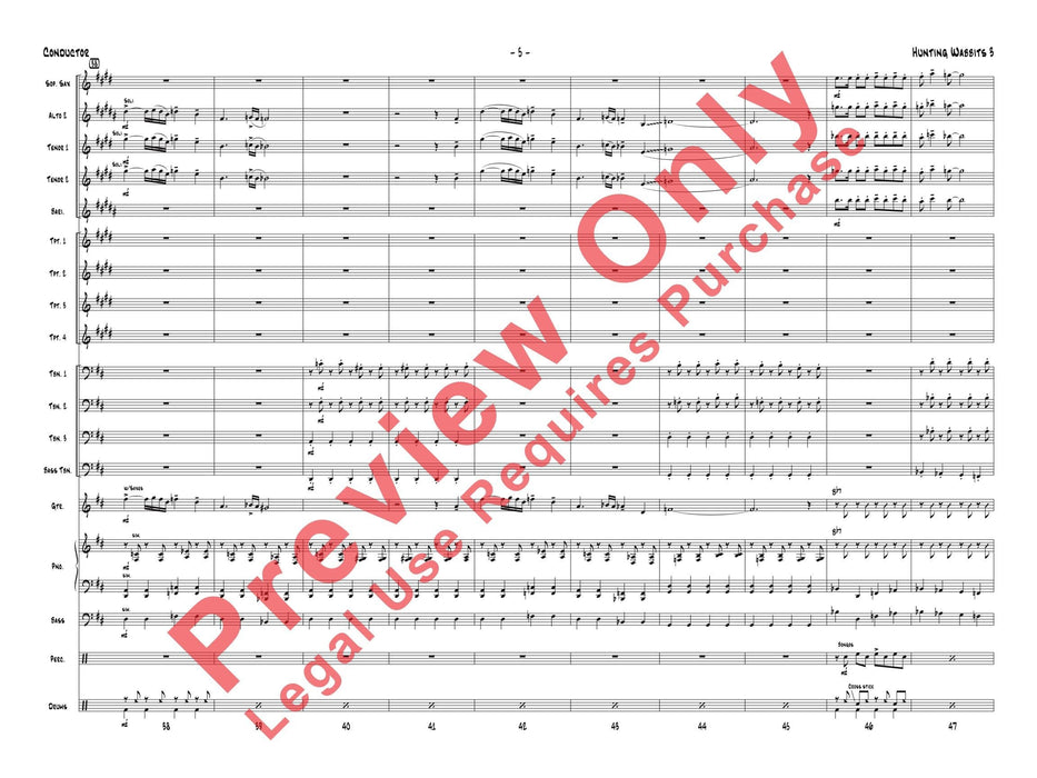 Hunting Wabbits 3 (Get Off My Lawn) As Recorded by Gordon Goodwin's Big Phat Band 總譜 | 小雅音樂 Hsiaoya Music