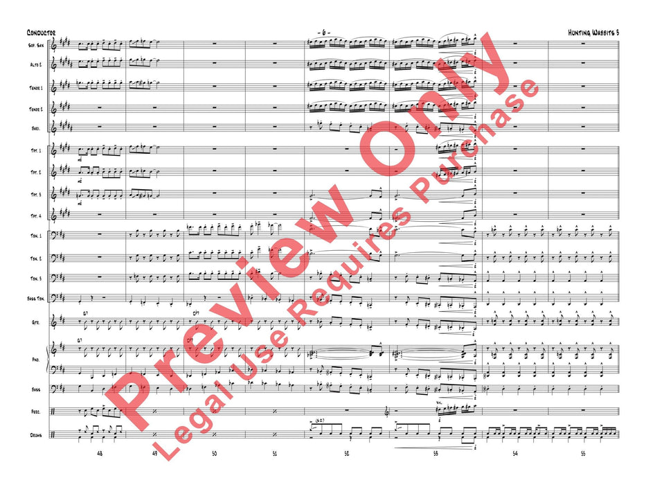Hunting Wabbits 3 (Get Off My Lawn) As Recorded by Gordon Goodwin's Big Phat Band 總譜 | 小雅音樂 Hsiaoya Music