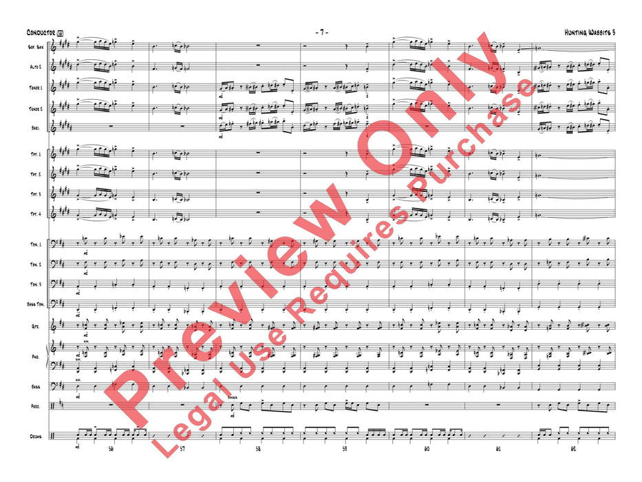 Hunting Wabbits 3 (Get Off My Lawn) As Recorded by Gordon Goodwin's Big Phat Band 總譜 | 小雅音樂 Hsiaoya Music
