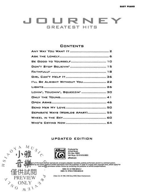 Journey: Greatest Hits | 小雅音樂 Hsiaoya Music