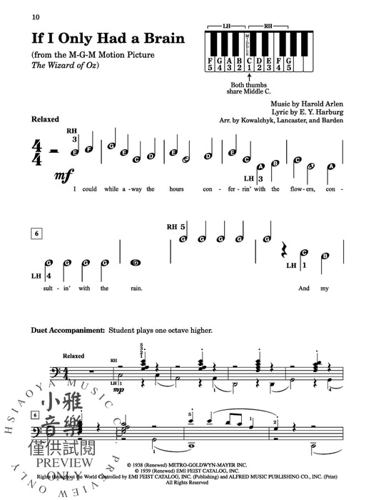 Pre-Reading Book of Pop 32 Arrangements for Beginning Pianists | 小雅音樂 Hsiaoya Music