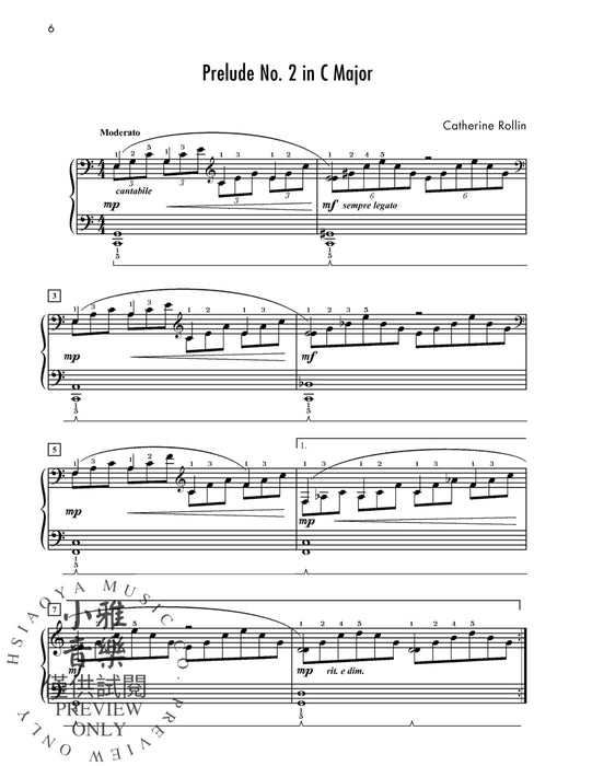 Preludes for Piano, Book 3 6 Late Intermediate Pieces That Explore and Develop Lyrical Playing 前奏曲 鋼琴 小品 | 小雅音樂 Hsiaoya Music