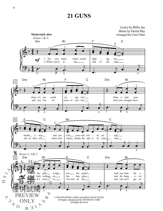 Green Day: Sheet Music Anthology | 小雅音樂 Hsiaoya Music