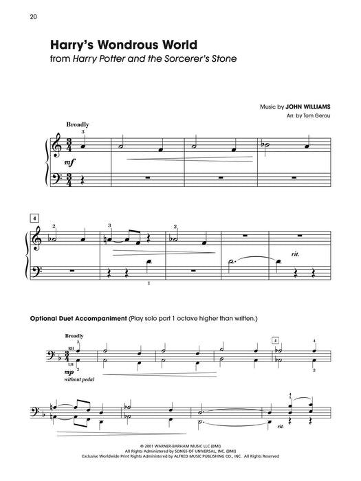 Harry Potter Sheet Music From The Complete Film Series Easy Piano