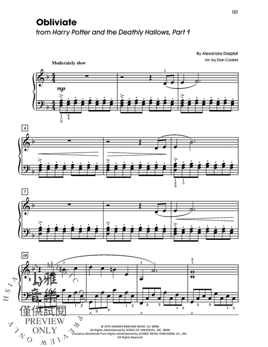 Harry Potter: Sheet Music from the Complete Film Series | 小雅音樂 Hsiaoya Music