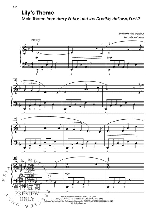 Harry Potter: Sheet Music from the Complete Film Series | 小雅音樂 Hsiaoya Music