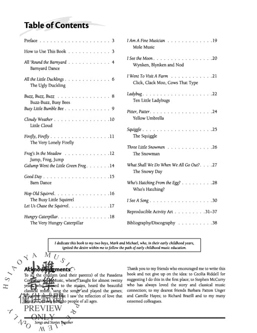 Songs and Stories Together Music Activities for the Early Childhood Classroom | 小雅音樂 Hsiaoya Music