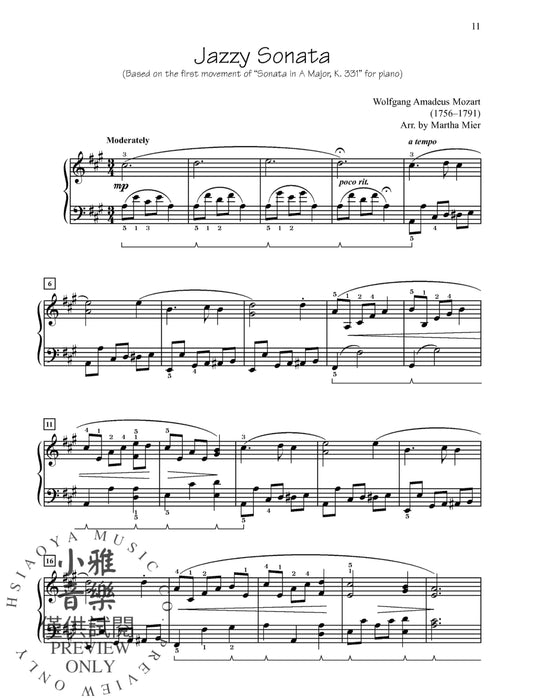 Classical Jazz, Rags & Blues, Book 5 9 Classical Melodies Arranged in Jazz Styles for Late Intermediate to Early Advanced Pianists 古典 藍調 古典 爵士音樂 | 小雅音樂 Hsiaoya Music