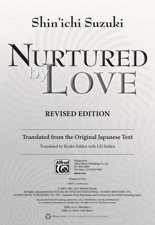Nurtured by Love (Revised Edition) Translated from the Original Japanese Text | 小雅音樂 Hsiaoya Music