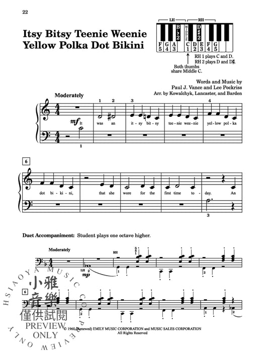 First Book of Pop 32 Arrangements for Beginning Pianists | 小雅音樂 Hsiaoya Music